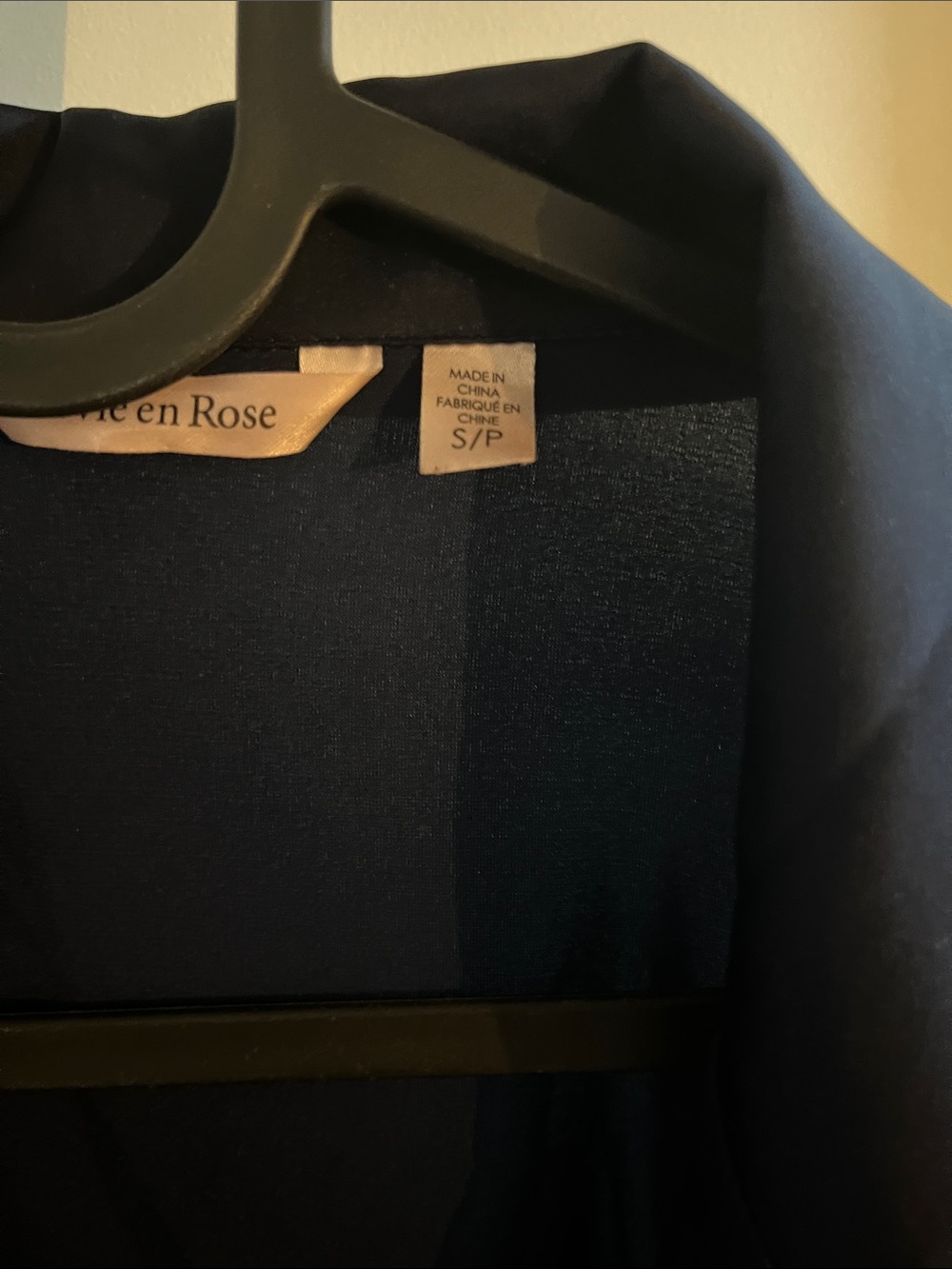La Vie En Rose Navy Lace 4 - Piece Sleepwear Set - Picture 6 of 10